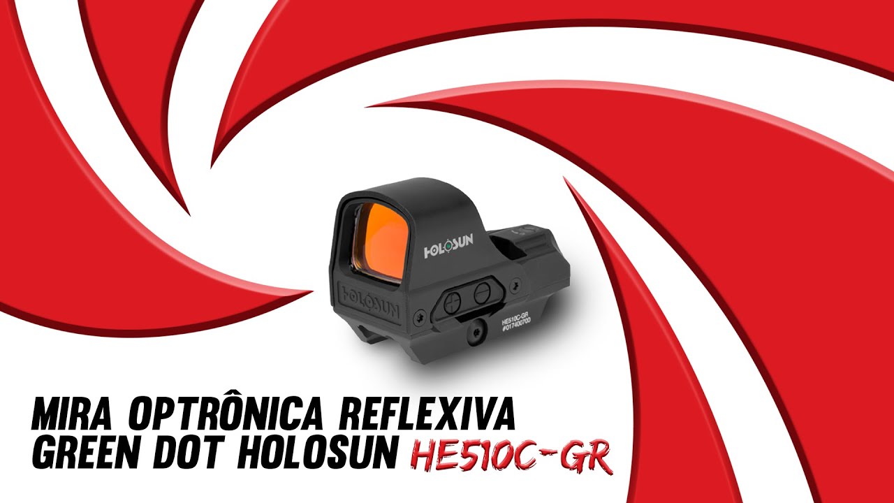 Mira Optrônica Reflexiva Green Dot Holosun HE510C-GR 