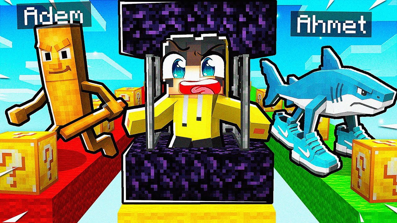 Brainrot ŞANS BLOĞU Yarışmasında Beni Hapsettiler, Bende Onları Trolledim! 🤣 | Minecraft