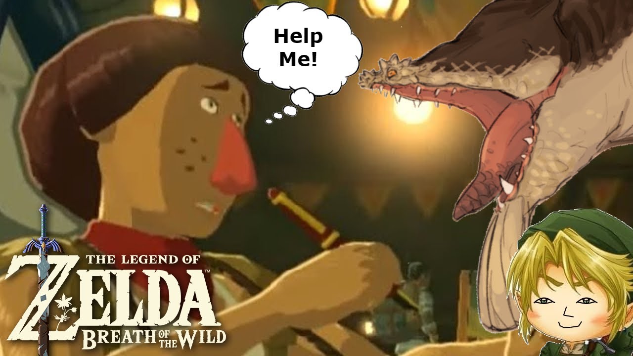 Breath of the Wild- Feeding Beedle to a Molduga