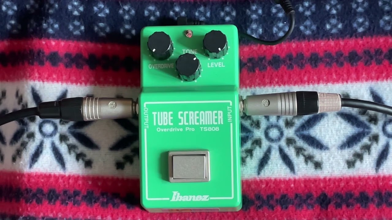 Ibanez TS808 Tube Screamer JRC 4558d VS 1980 Malaysian RC 4558p Chip - boost setting (no talking)