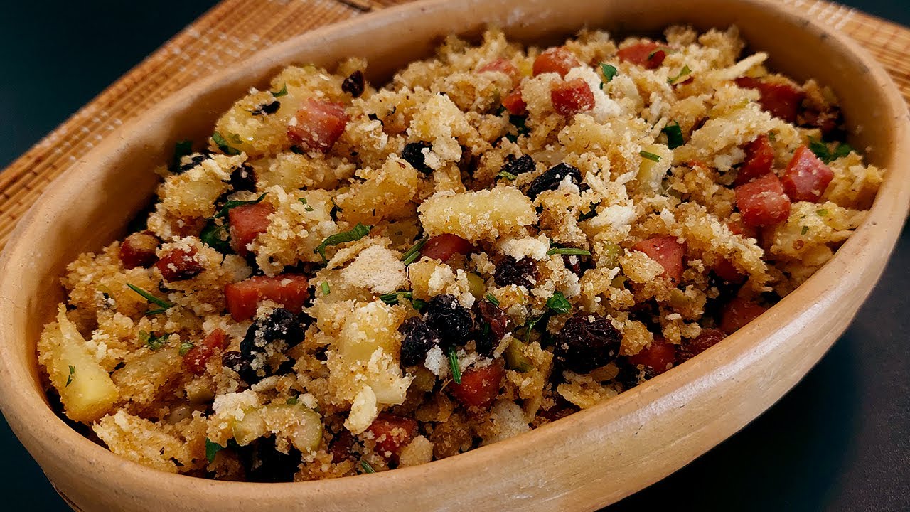 FAROFA DE ABACAXI   DICA DELICIOSA PARA O NATAL