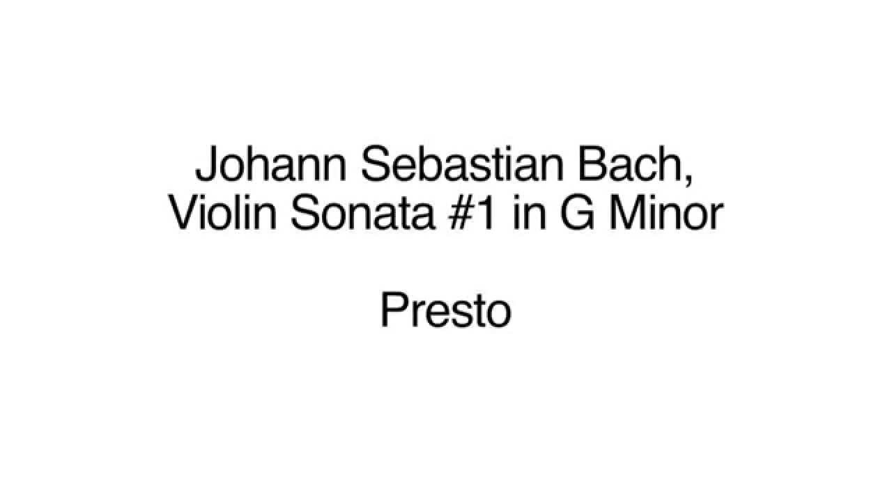Jonathan Crow at The Sound Post Salon Concert - Bach's Violin Sonata #1 in G Minor - Presto