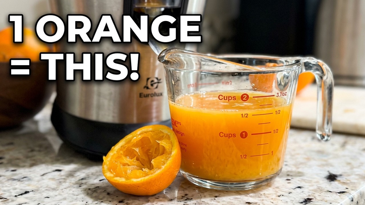 Testing the Eurolux Citrus Juicer! How Much Juice Can One Orange Give?