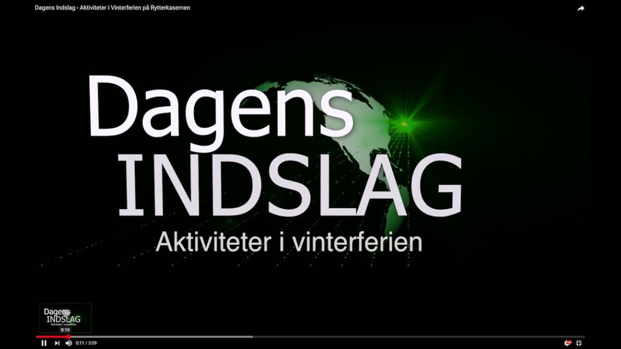 Dagens Indslag - Aktiviteter i Vinterferien på Rytterkasernen