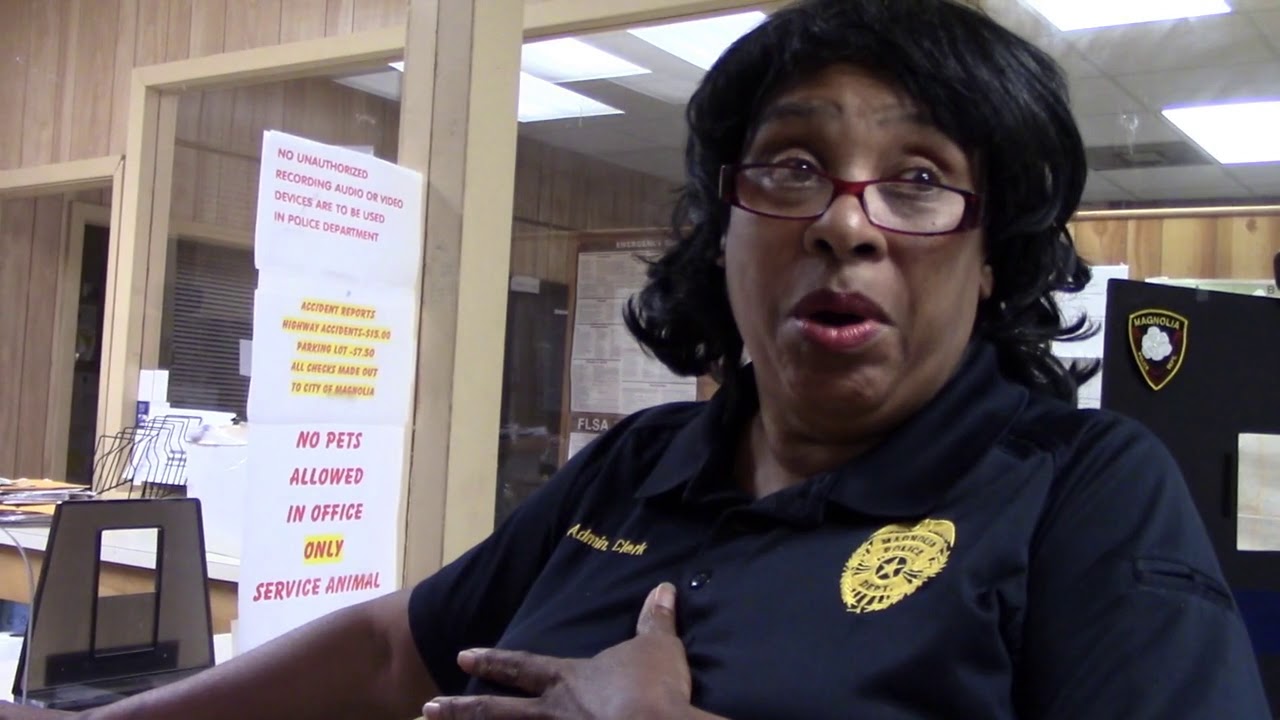 1A, Magnolia, MS Lobby of the PD, You not allowed to record in here!