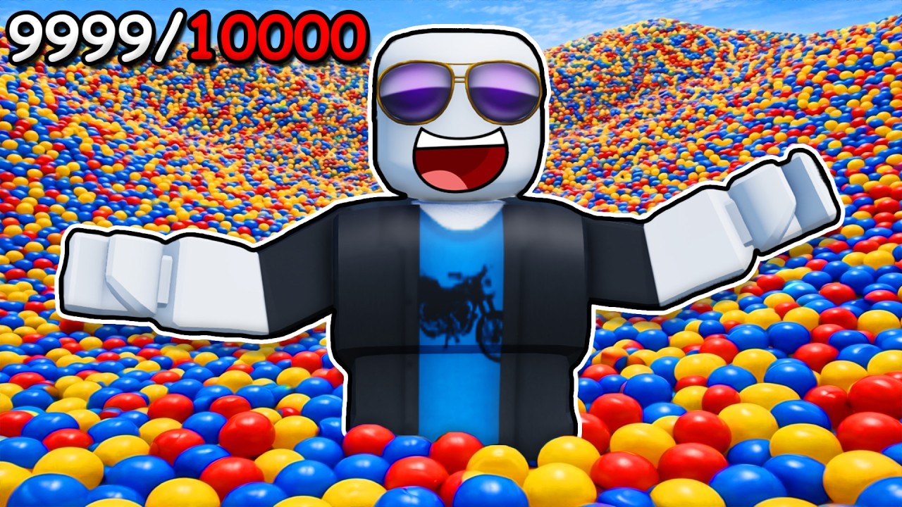 Filling ENTIRE Roblox Map with BALL PIT BALLS...