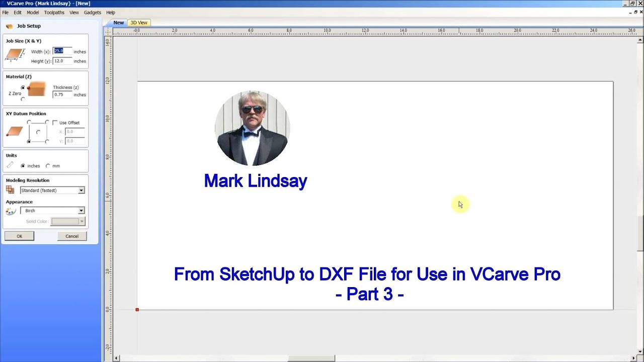 From SketchUp to DXF File for Use in VCarve Pro - Part 3