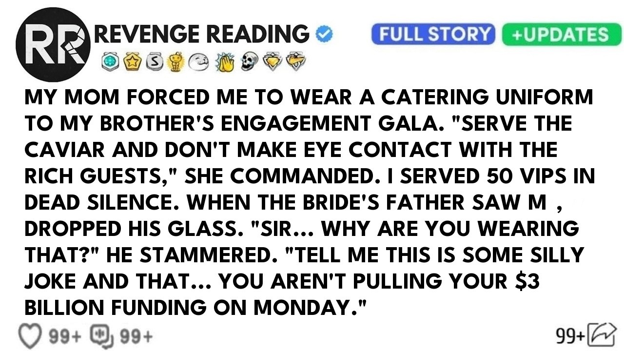 My Mom Forced Me To Wear A Catering Uniform During My Brother's Engagement Gala. Then The Bride's