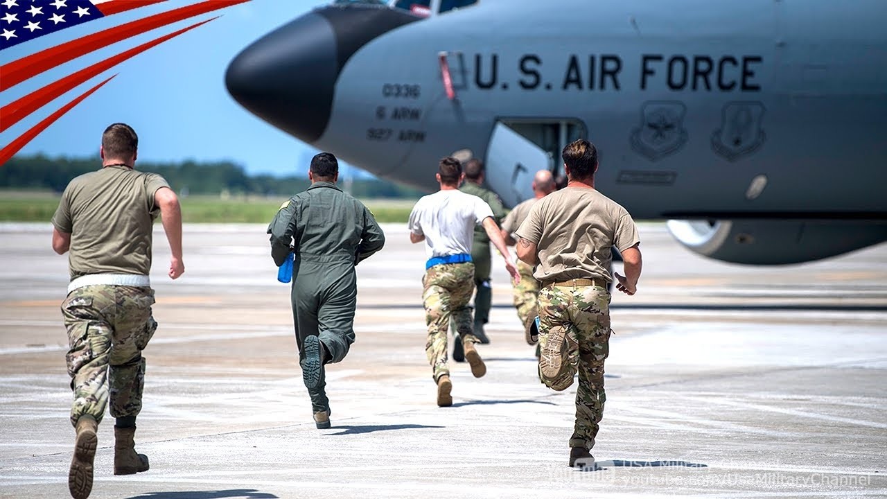 INSANE Alert Scramble! KC-135 Stratotanker Emergency Takeoff in Seconds