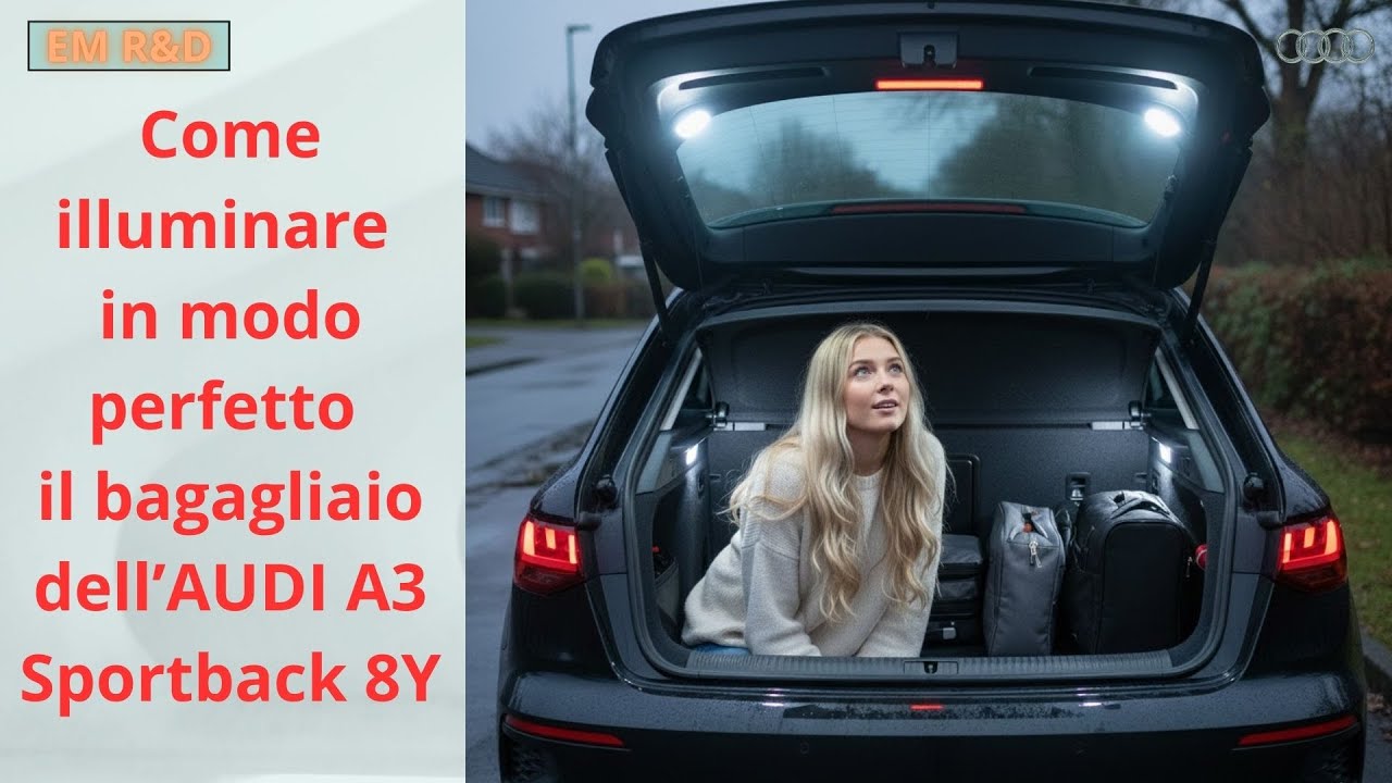 AUDI A3 SPORTBACK 8Y Come cambiare la luce del baule - AUDI A3 How to change the light in the trunk