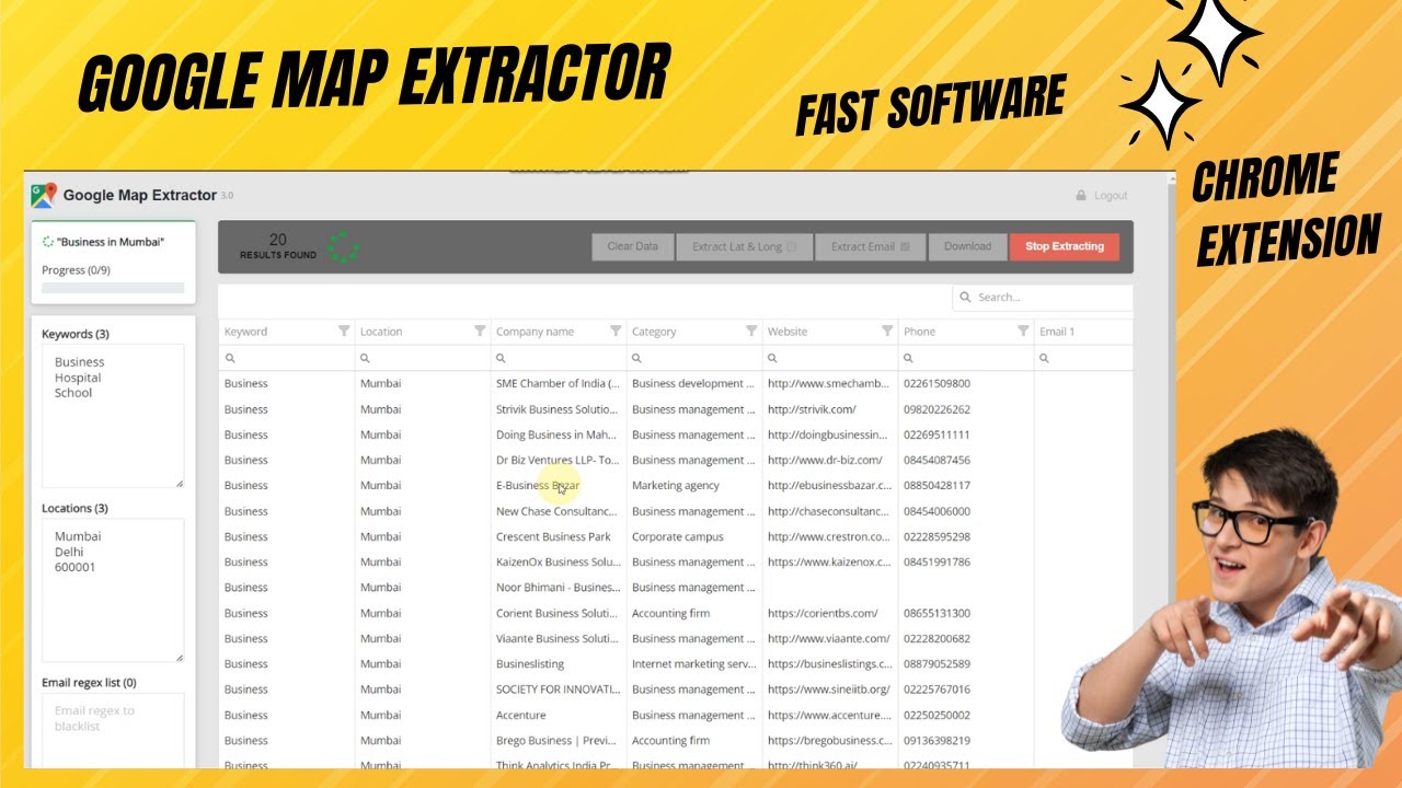 Google Map Data Extractor Chrome Extension 2025 | Instant Data Scraper
