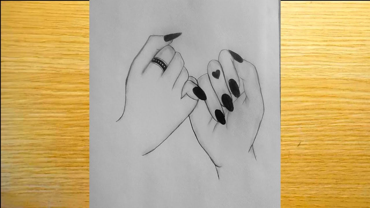 Hand Drawing for Girls best friend forever || Pencil Sketch || drawing tutorial