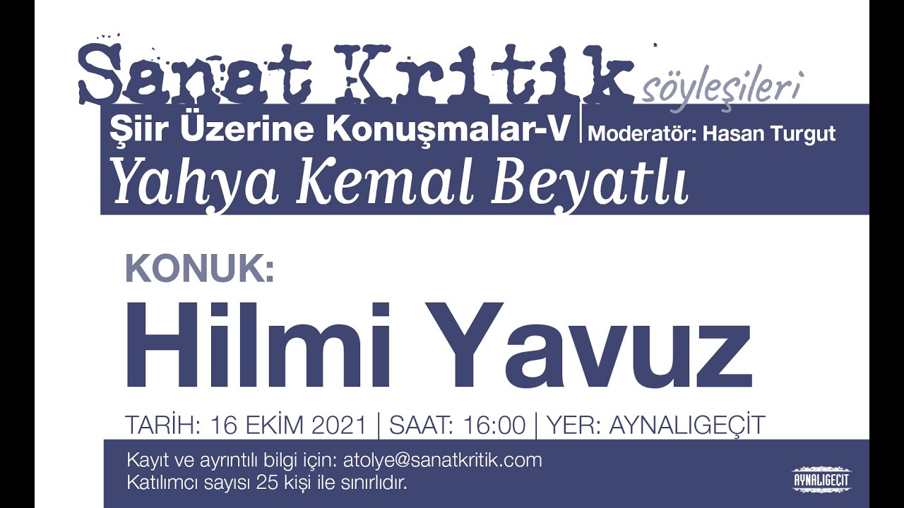 Şiir Üzerine Konuşmalar 5: Hilmi Yavuz