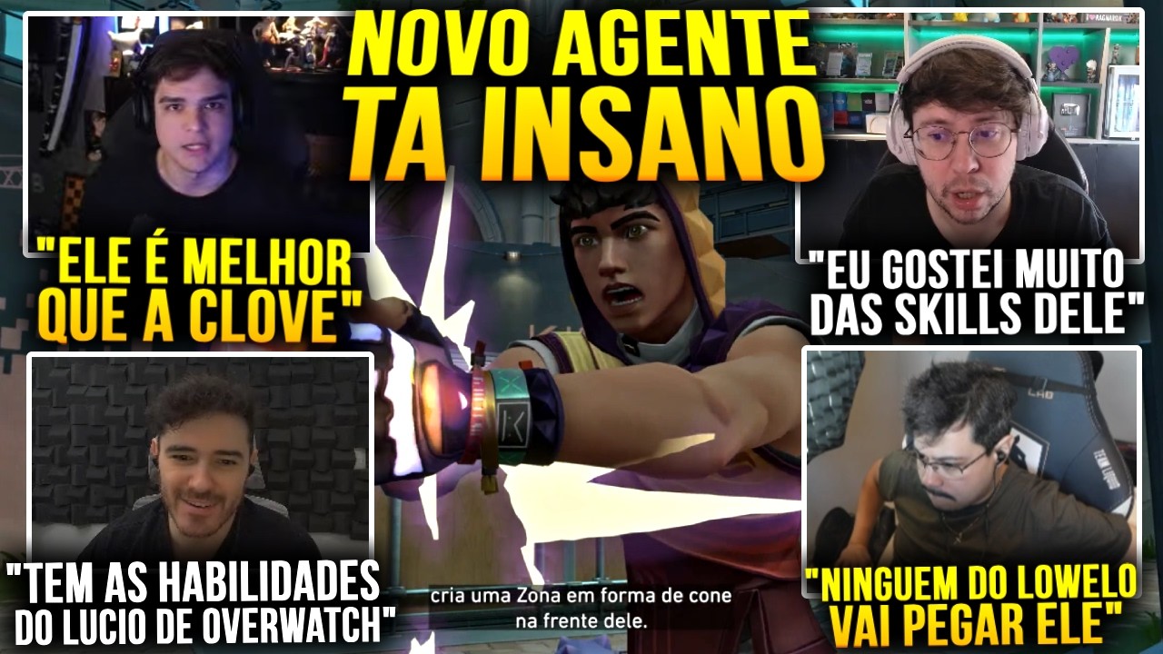 STREAMERS VÃO A LOUCURA COM AS HABILIDADES DO NOVO AGENTE! ELE É O MELHOR CONTROLADOR DO JOGO?