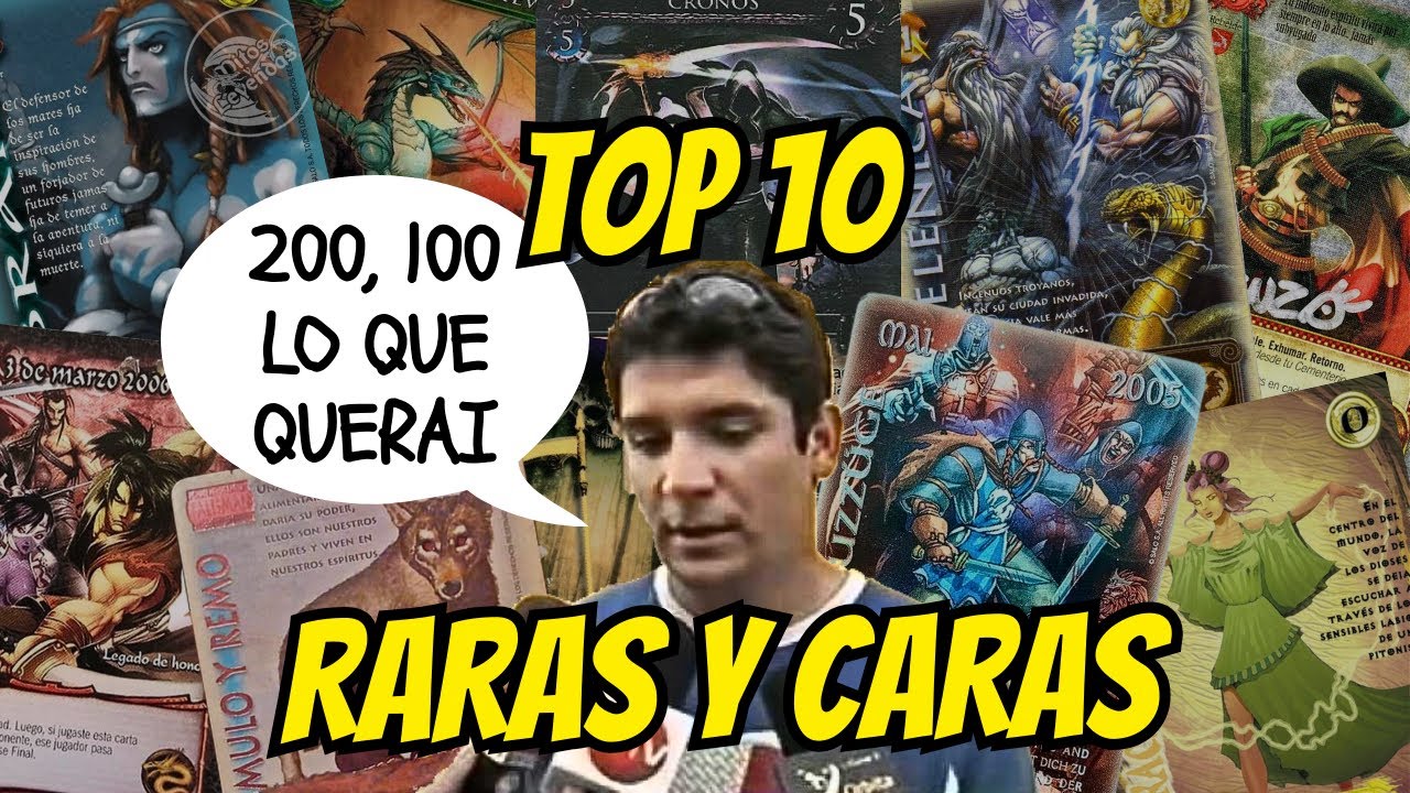 Top 10 Cartas Mas Raras y Caras de Mitos y Leyendas! #myl