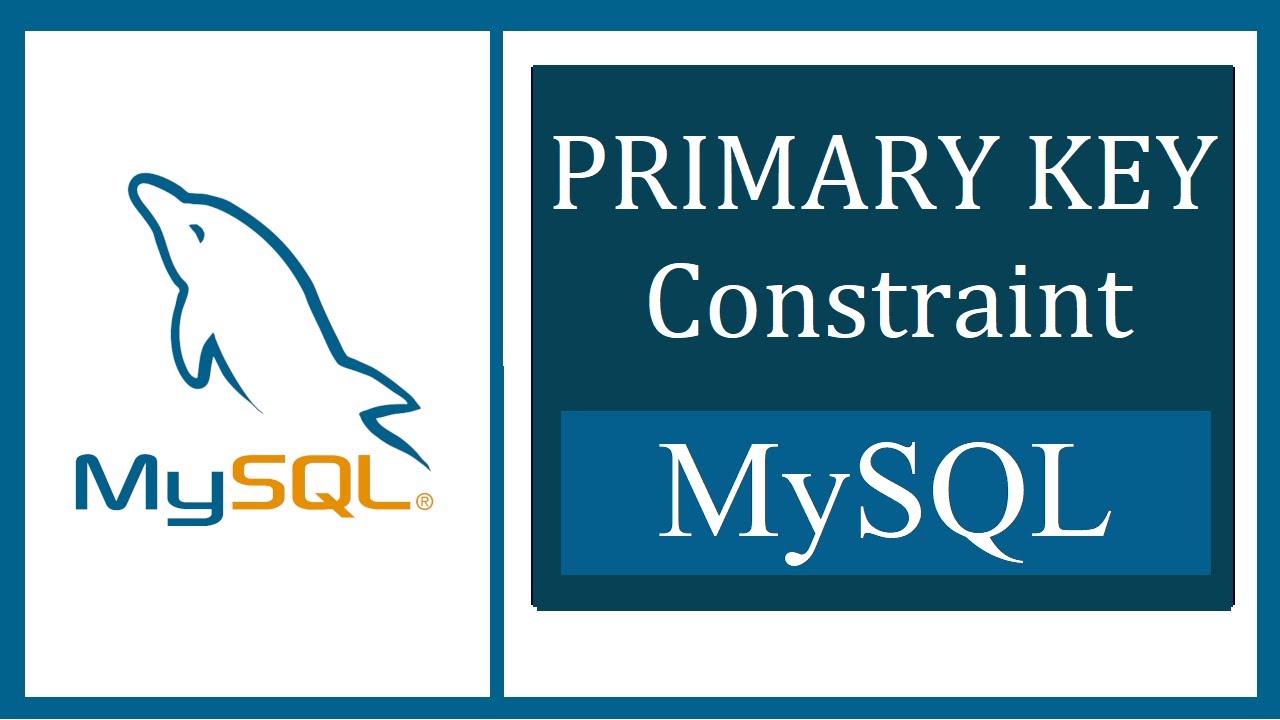 Primary Key Constraint in MySQL