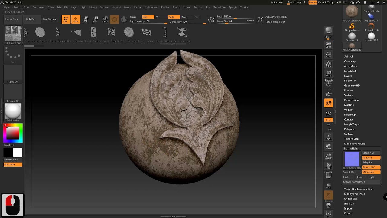 &ldquo;How to use InsertMesh+Brush+that+contains+UV+coordinates+texture-&rdquo;