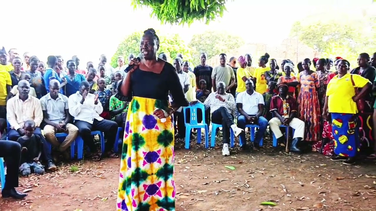 Hon. Pedun Josephine addressed the people of Orisai community.