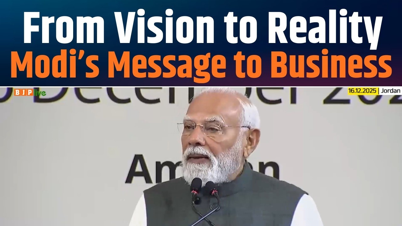 PM Modi Calls for India&ndash;Jordan Joint Growth | Invest Together, Innovate Together, Grow Together