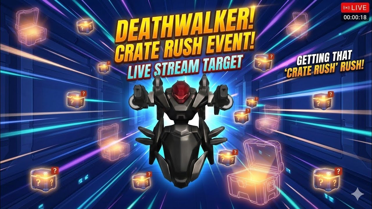 The Ultimate Grind for DEATHWALKER! Crate Rush Live!