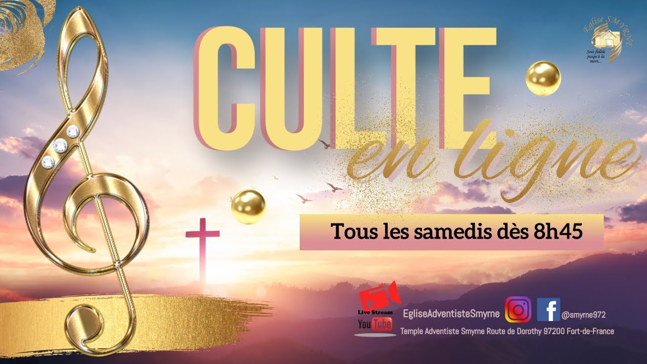 Culte d'adoration du samedi 29 juin 2024