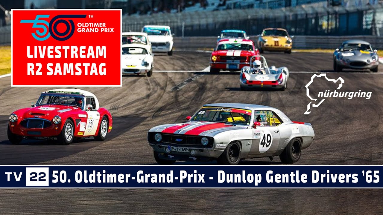 RE-LIVE Dunlop Gentle Drivers ’65 Rennen 2 beim 50. Oldtimer-Grand-Prix Nürburgring 2023