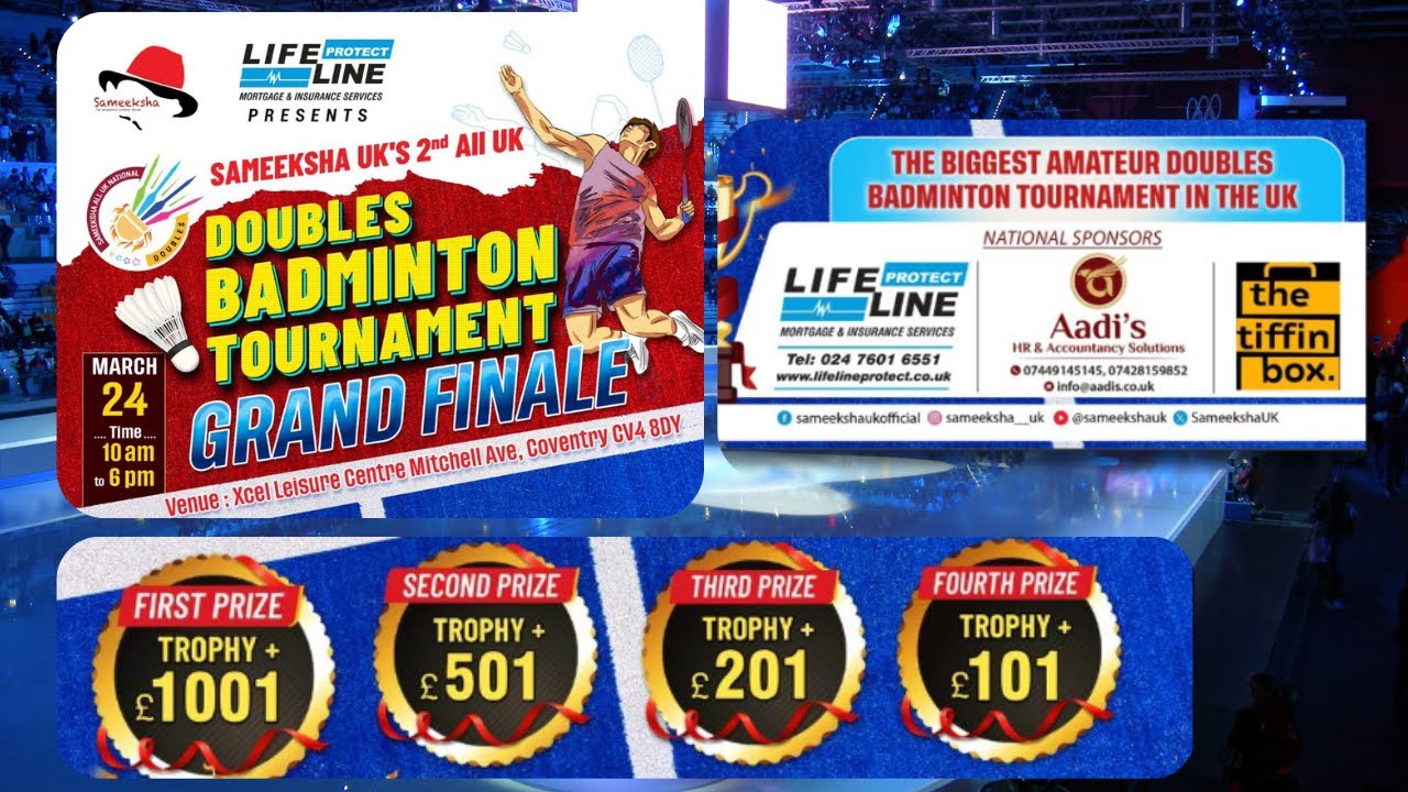 Sameekasha 2nd All UK Doubles Badminton Tournament