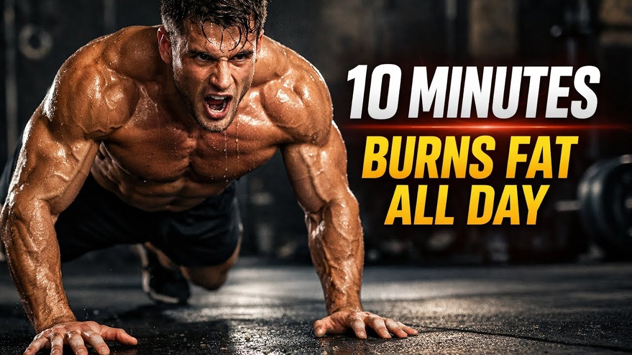 This 10-Minute Workout Burns Fat All Day 🔥 (No Equipment Needed