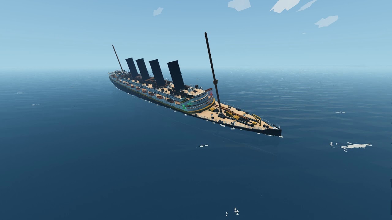 Stormworks cinematic sinking :R.M.S lusitania