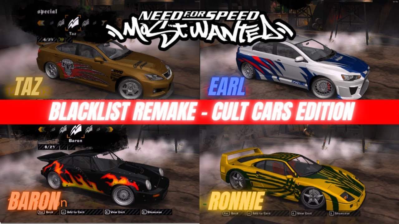 BLACKLIST REMAKE - CULT CARS EDITION