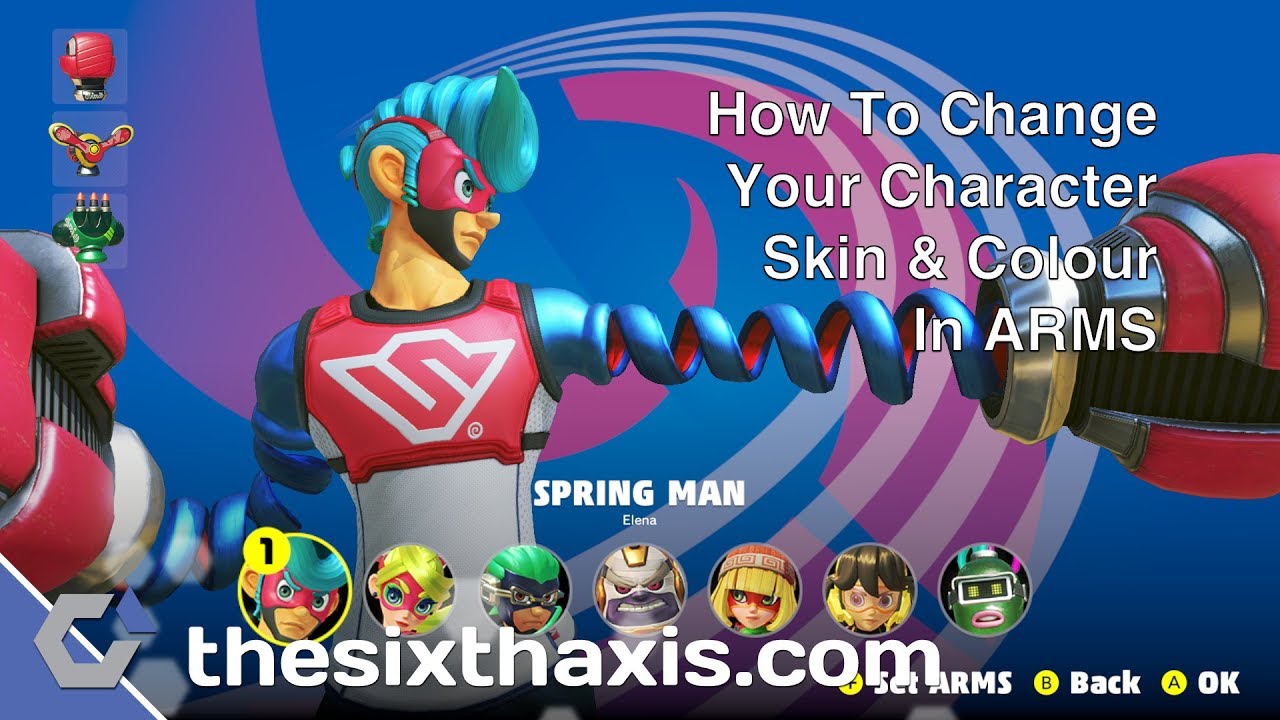 ARMS - How To Change Your Character Skin & Colours