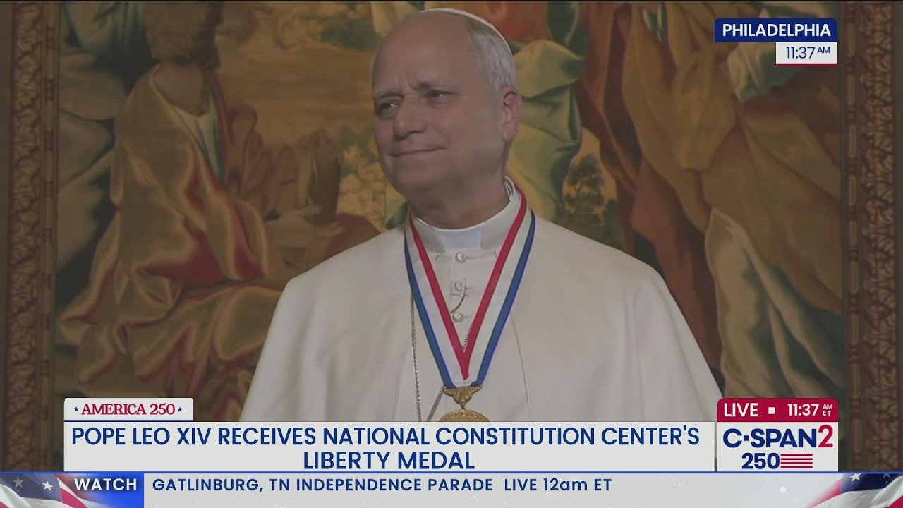 Pope Leo Receives Liberty Medal