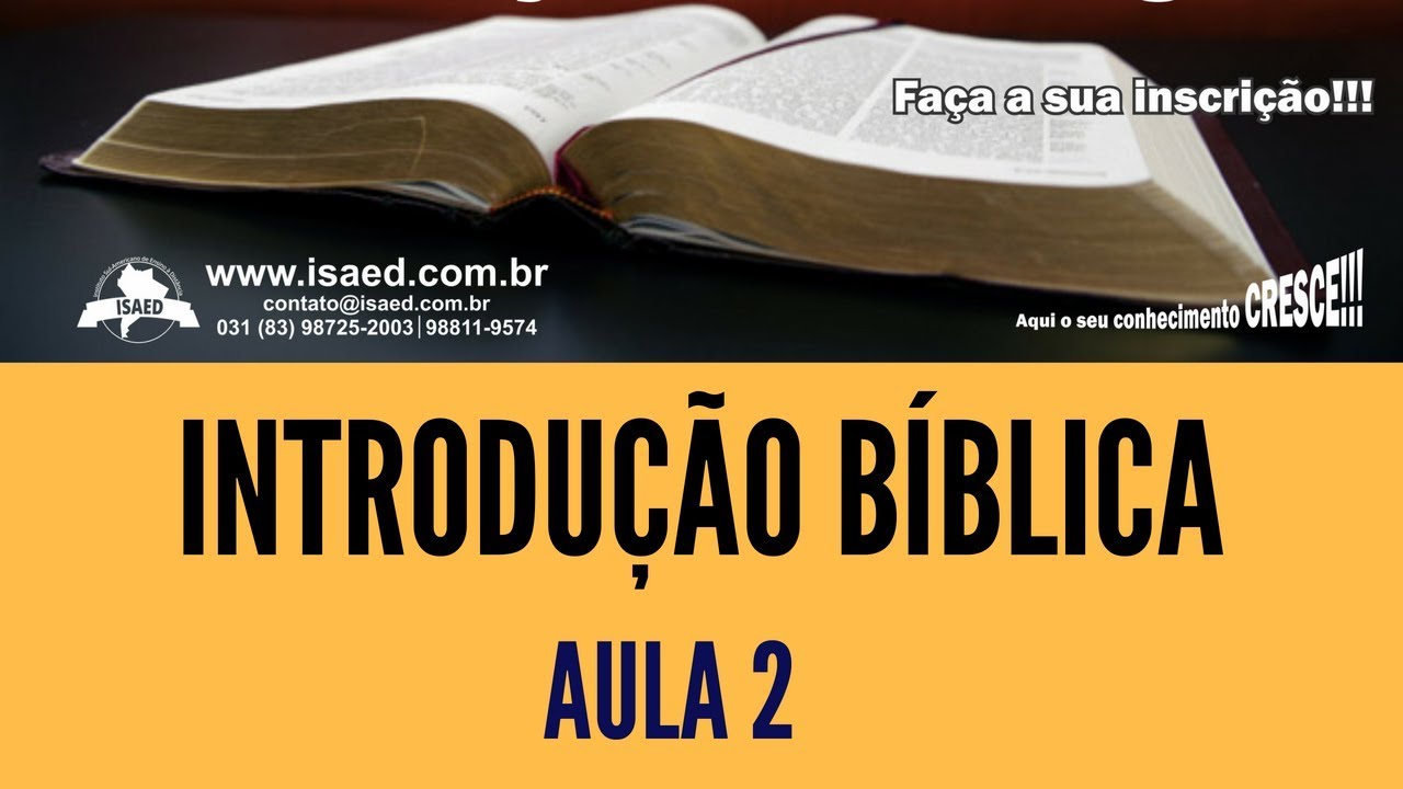 INTRODUÇÃO À TEOLOGIA - AULA 02