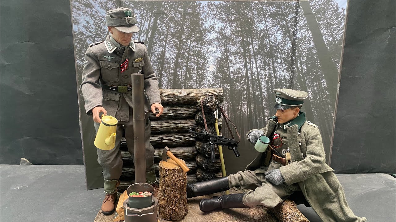 Unboxing 1/6 Scale DID E60067 1/6 WWII Stove Diorama Set - Action Figures - WW2 Action Figures