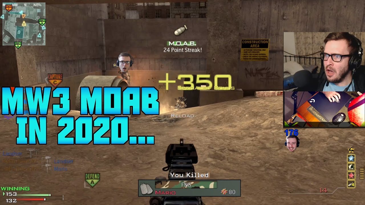 MW3 PC MOAB IN 2020 - Aggressive MP7 Plays Like The Old Days - 144HZ 1440P