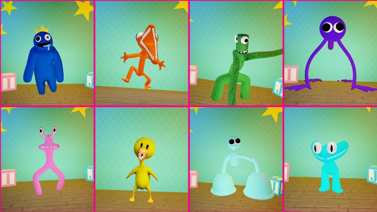 Rainbow Friends Chapter 1 😱😨 | Accurate Roleplay TOP 8 Monster JUMPSCARES! (Party Home) 🎉🎊🎂🍾| Roblox
