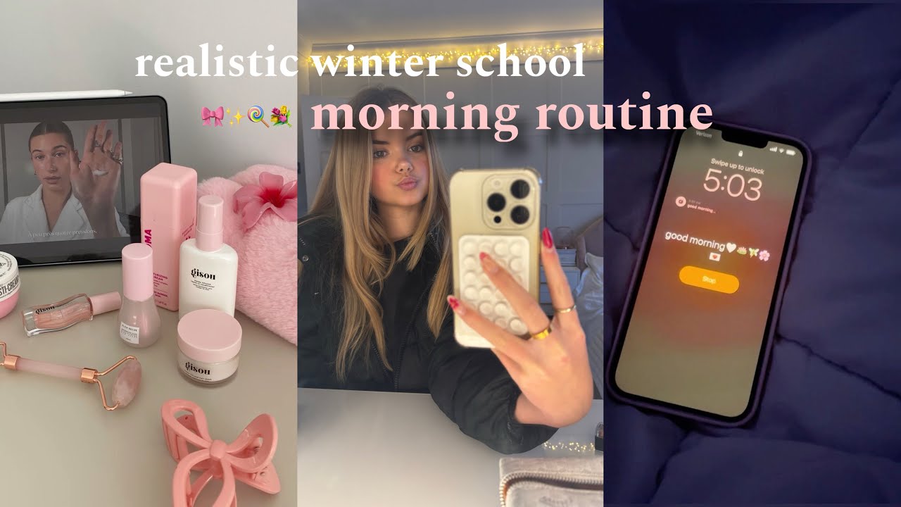 РЕАЛИСТИЧНАЯ ЗИМНЯЯ ШКОЛЬНАЯ УТРЕННЯЯ РУТИНА!!🎀💐❄️💓 *vlogmas день 5