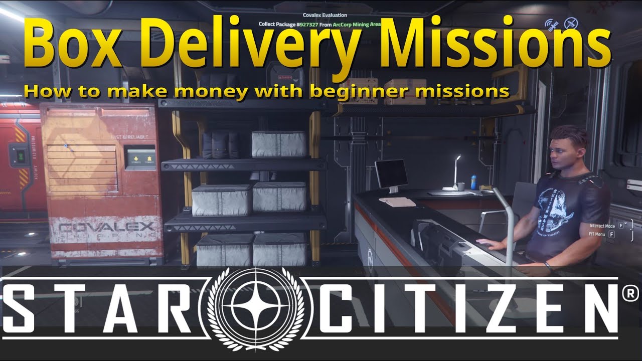 How to make money with Box Delivery Missions in Star Citizen 3.22 - Not only a Beginners Mission