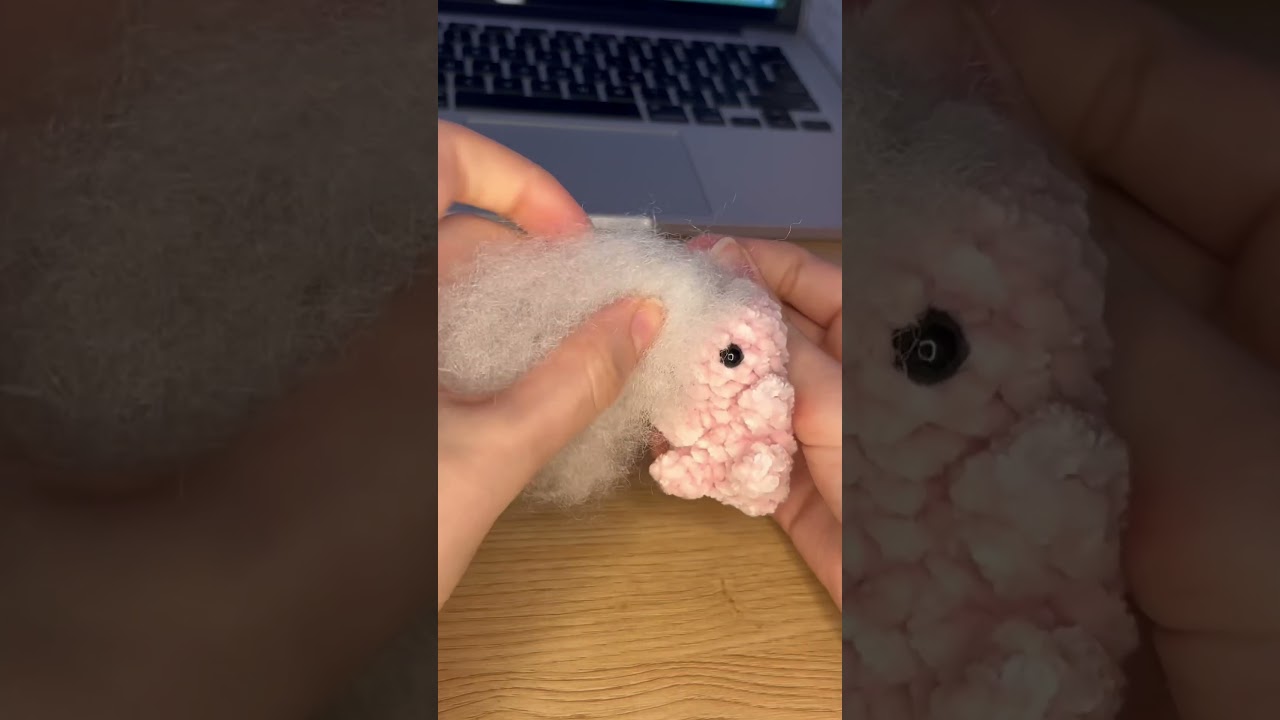 Crochet axolotl 🥰 #crochet #amigurumiplushie #plushyarn #cute #cuteamigurumi #handmade #amigurumi