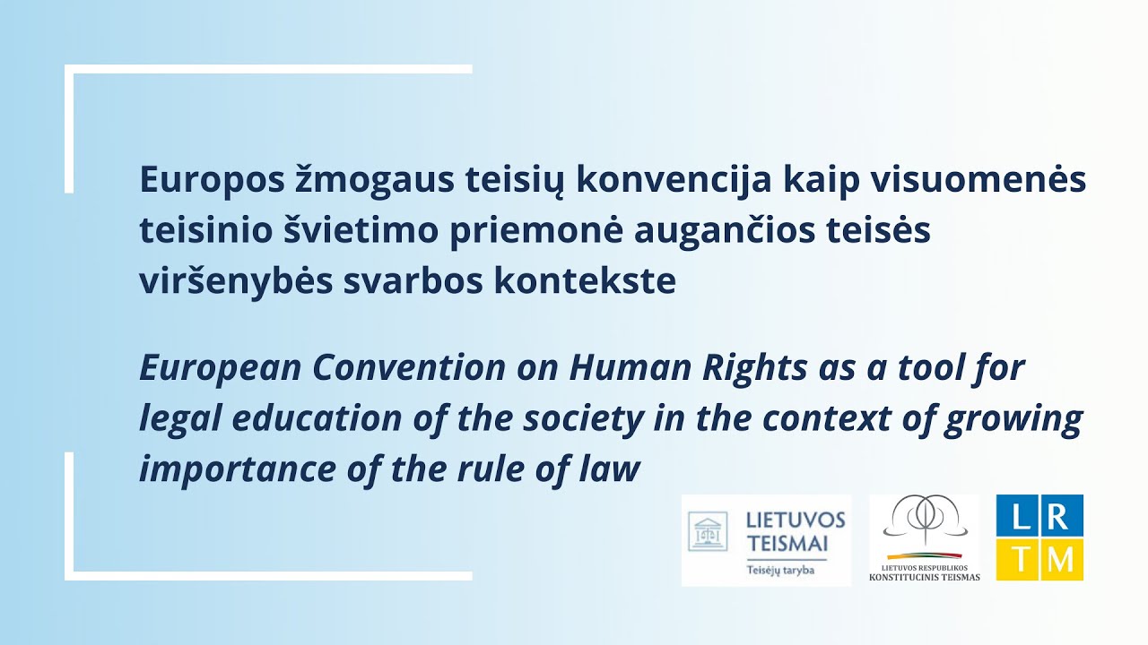 Diskusija su EŽTT pirmininku; Discussion with the President of the ECtHR