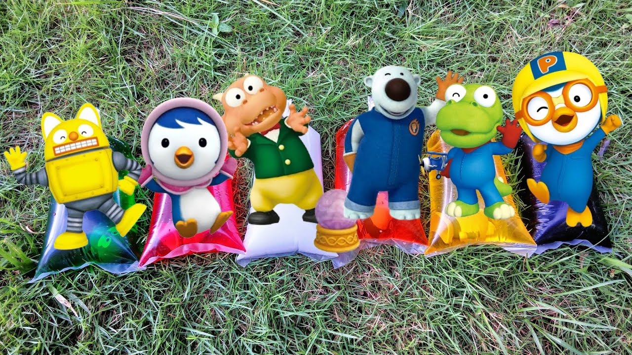 Pororo Bermain Air Warna Warni Bersama Crong, Edy, Loopy, Patty, Hary, Poby, Rody, Tongtong, Tutu