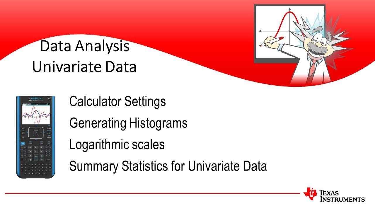 Data Analysis – Univariate Data | Further Mathematics | TI-Nspire CAS