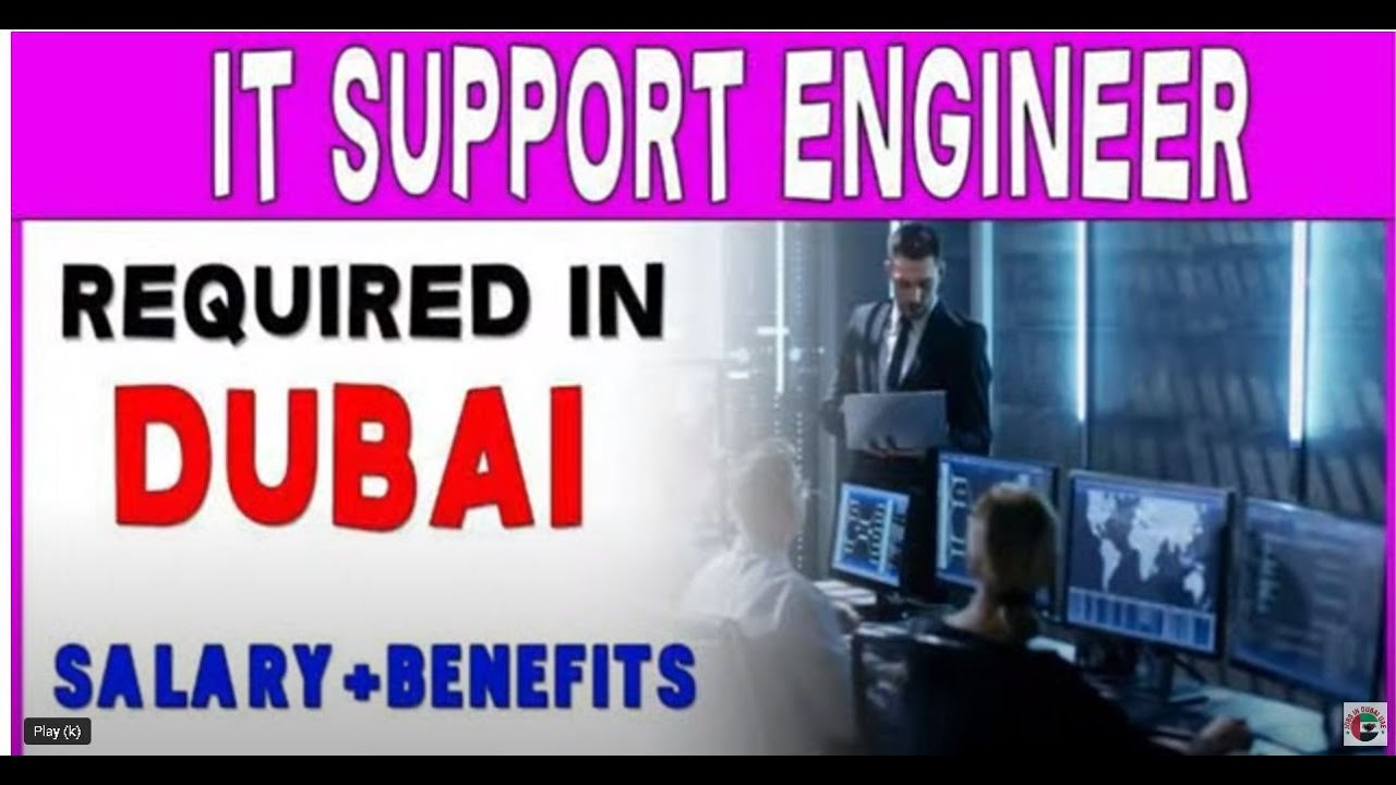 IT SUPPORT ENGINEER REQUIRED IN DUBAI | Information Technology Jobs in Dubai #dubaijobs #jobsindubai