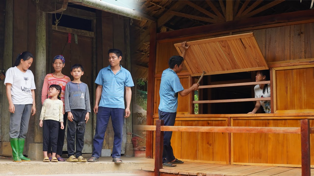 The children's journey back home, Wooden windows are delicately created by Robert | Family Farm.