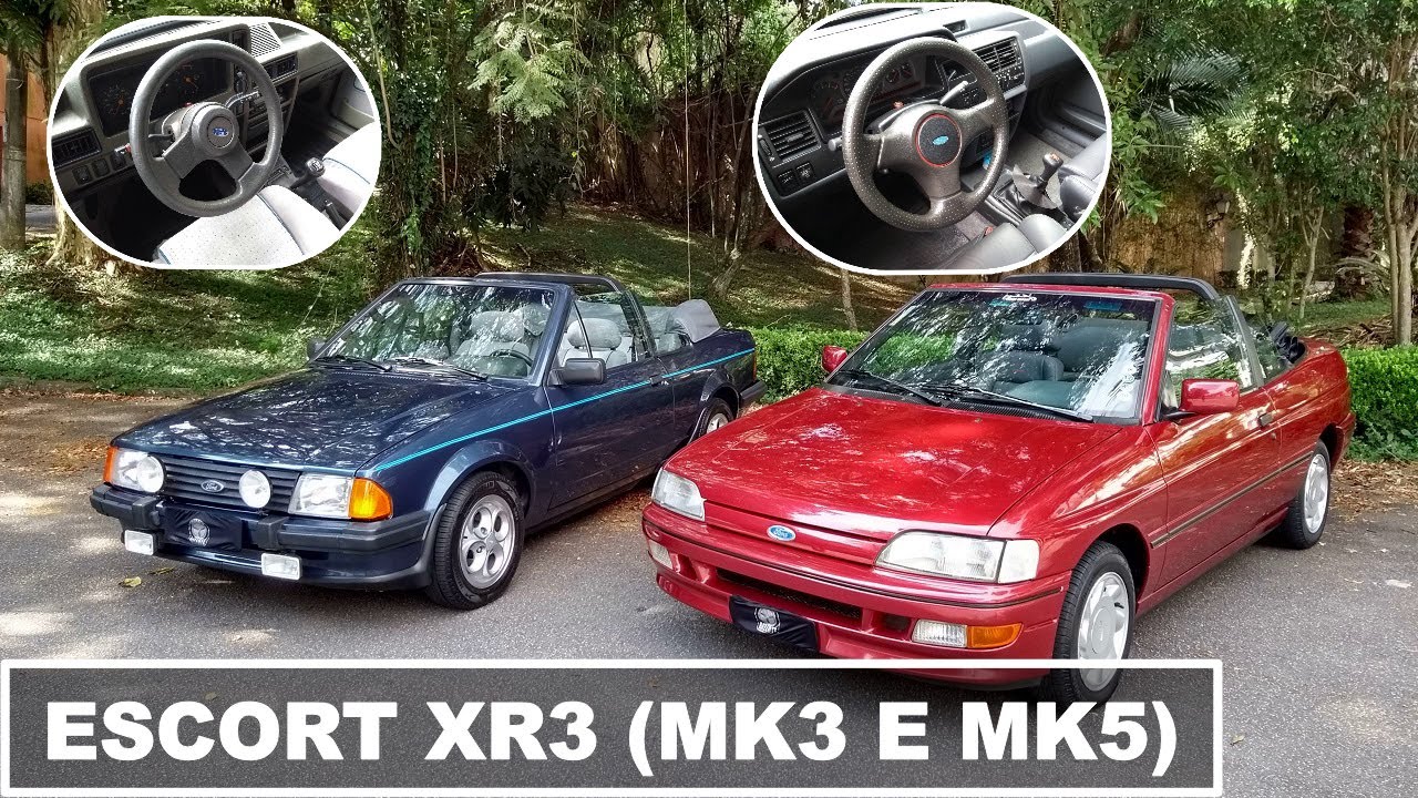Escort XR3 Conversível (MK3 e MK5) | Garagem do Bellote TV
