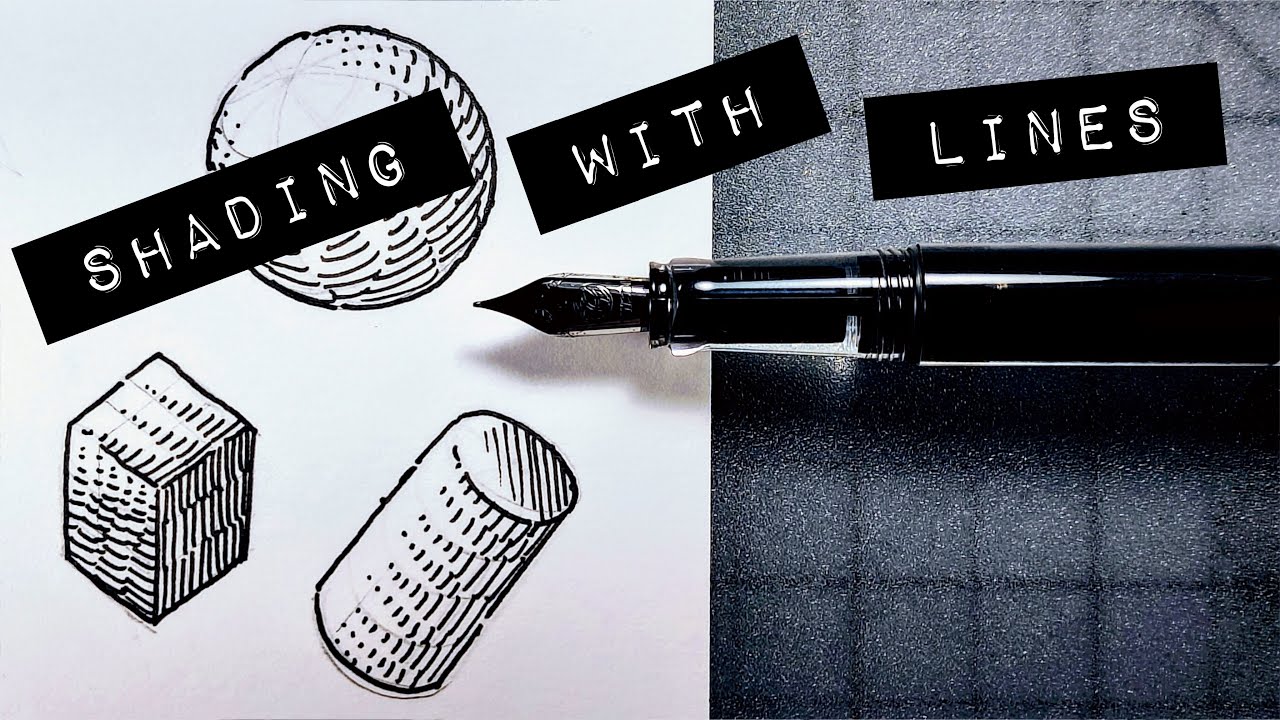 Easy Stylized Hatching Technique - Pen & Ink Drawing Tutorial