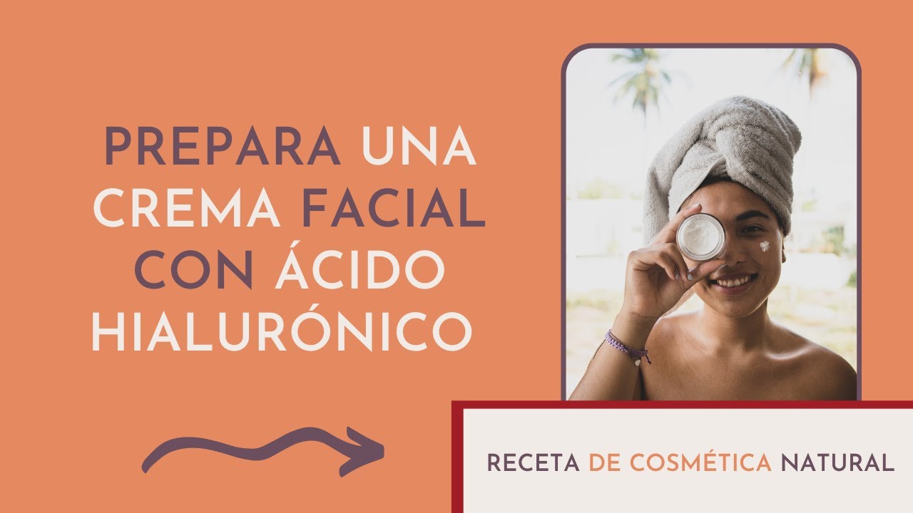 ⭐ Cómo HACER una CREMA facial con 💮 ácido HIALURÓNICO 💮 Receta COSMÉTICA NATURAL