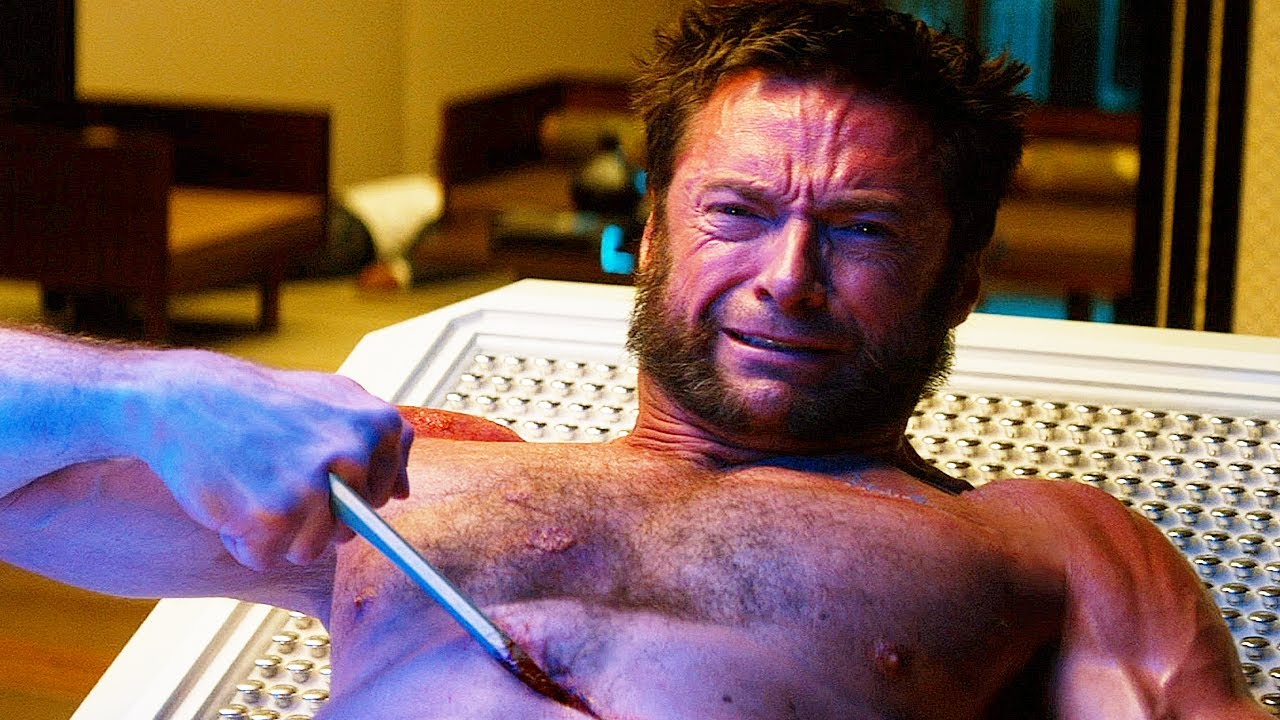 Scena z pasożytem serca Wolverine'a - fragment filmu Wolverine (2013) w jakości HD