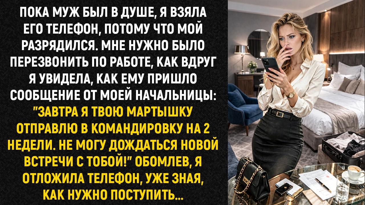 Пока муж был в душе, я взяла его телефон, потому что мой разрядился. Мне нужно было перезвонить...