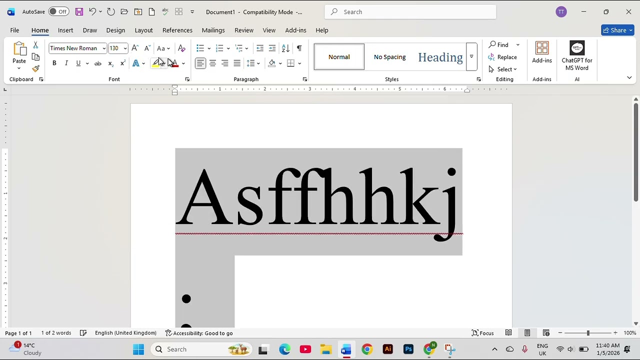 MS Word tutorial